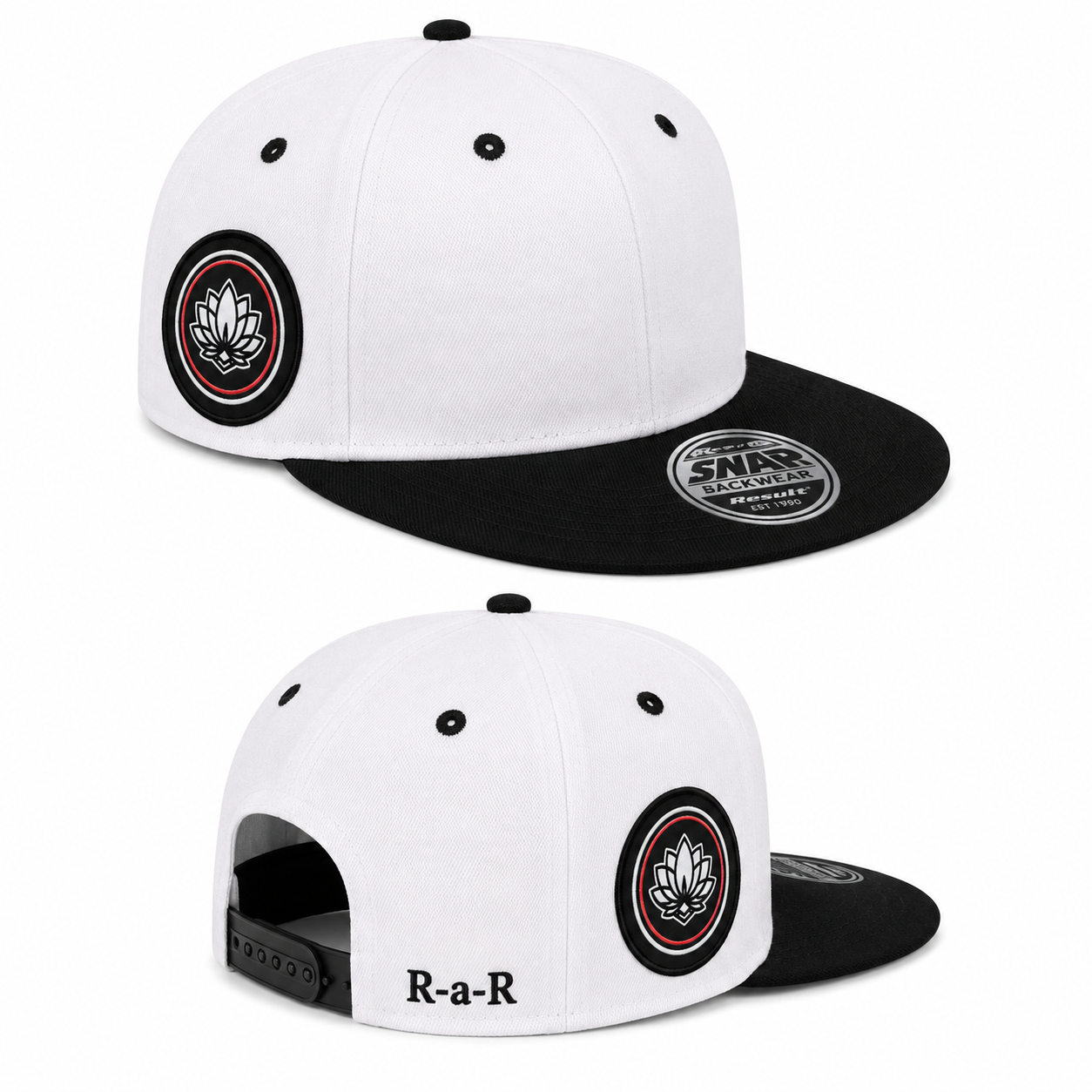 RAR Snapback wit/zwart